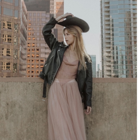 COPY - Understated Leather Oversized Scrunch Jacket - Picture 8 of 15
